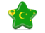 Cocos Islands. Star icon. Download icon.