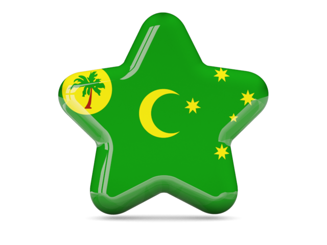 Star icon. Download flag icon of Cocos Islands at PNG format