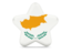 Cyprus. Star icon. Download icon.