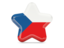 Czech Republic. Star icon. Download icon.