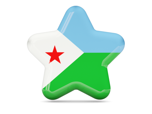 Star icon. Download flag icon of Djibouti at PNG format