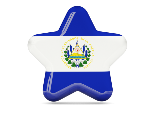 Star icon. Download flag icon of El Salvador at PNG format