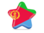 Eritrea. Star icon. Download icon.