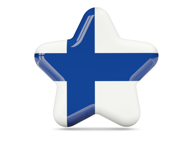 Иконка звезда. Скачать флаг. Финляндия