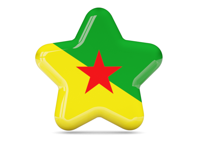 Star icon. Download flag icon of French Guiana at PNG format