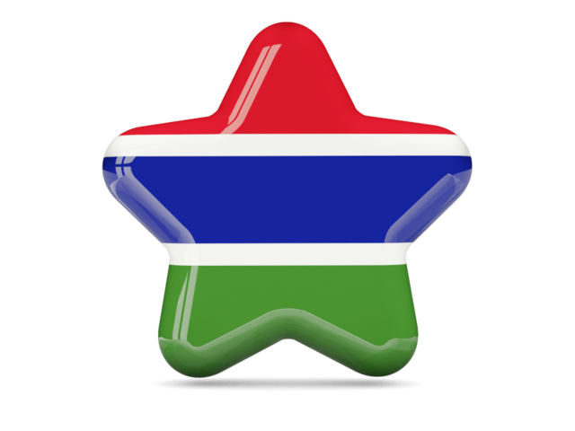 Star icon. Download flag icon of Gambia at PNG format