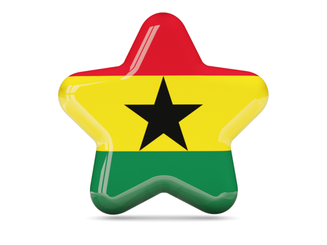 Иконка звезда. Скачать флаг. Гана
