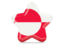 Greenland. Star icon. Download icon.