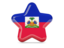 Haiti. Star icon. Download icon.