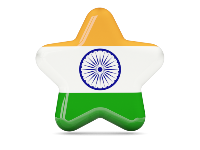 Star icon. Download flag icon of India at PNG format