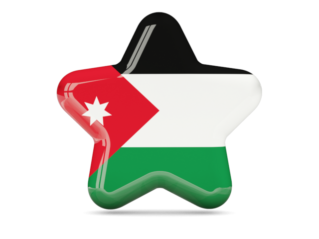 icon. Illustration of flag Jordan