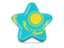 Kazakhstan. Star icon. Download icon.