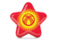 Kyrgyzstan. Star icon. Download icon.