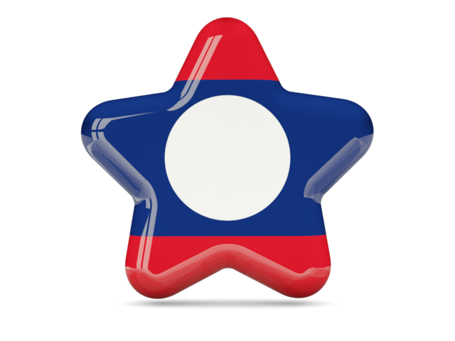 Star icon. Download flag icon of Laos at PNG format