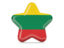 Lithuania. Star icon. Download icon.