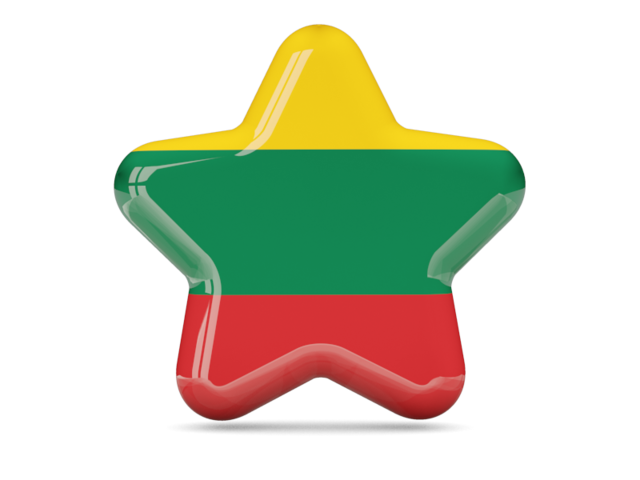 Star icon. Download flag icon of Lithuania at PNG format