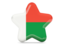 Madagascar. Star icon. Download icon.