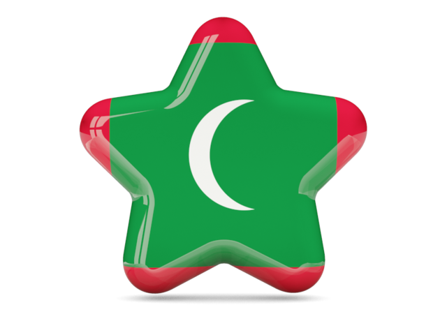 Иконка звезда. Скачать флаг. Мальдивы