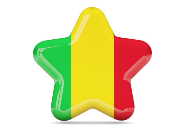 Star icon. Download flag icon of Mali at PNG format