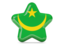 Mauritania. Star icon. Download icon.