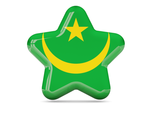 Star icon. Download flag icon of Mauritania at PNG format