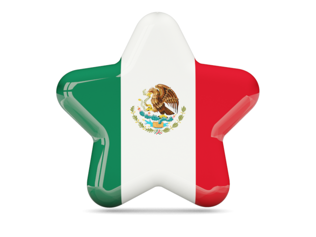 Star icon. Download flag icon of Mexico at PNG format