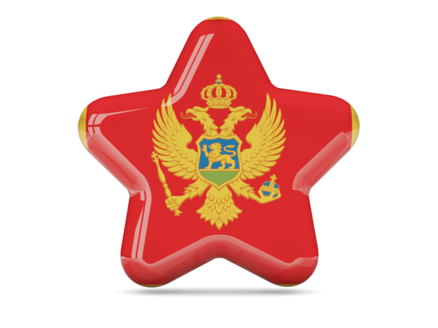 Star icon. Download flag icon of Montenegro at PNG format