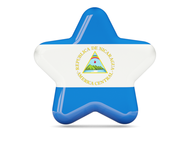 Иконка звезда. Скачать флаг. Никарагуа