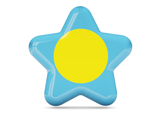 Star icon. Download flag icon of Palau at PNG format