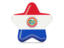Paraguay. Star icon. Download icon.