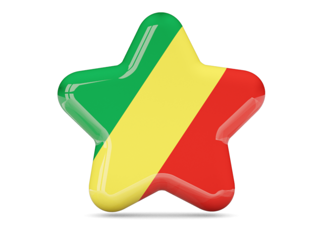 Star icon. Download flag icon of Republic of the Congo at PNG format