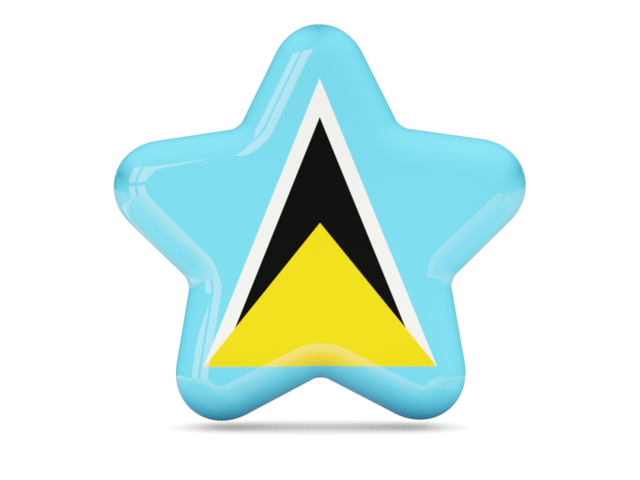 Star icon. Download flag icon of Saint Lucia at PNG format