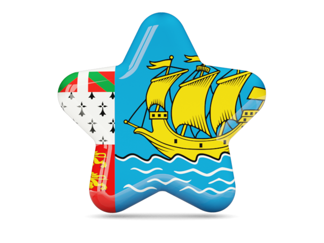 Star icon. Download flag icon of Saint Pierre and Miquelon at PNG format