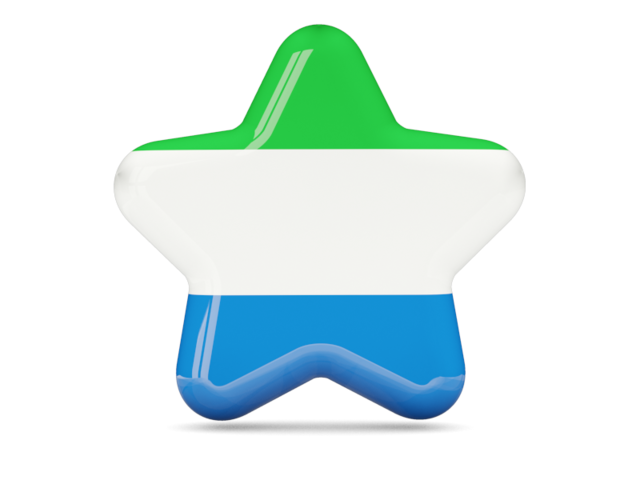 Star icon. Download flag icon of Sierra Leone at PNG format