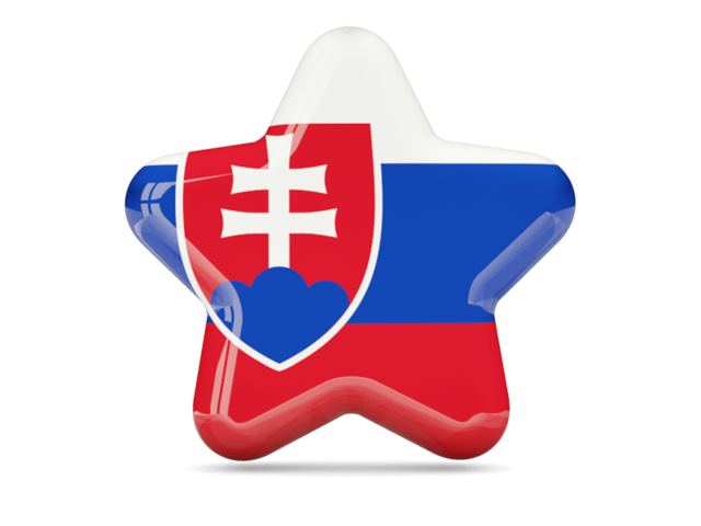Иконка звезда. Скачать флаг. Словакия