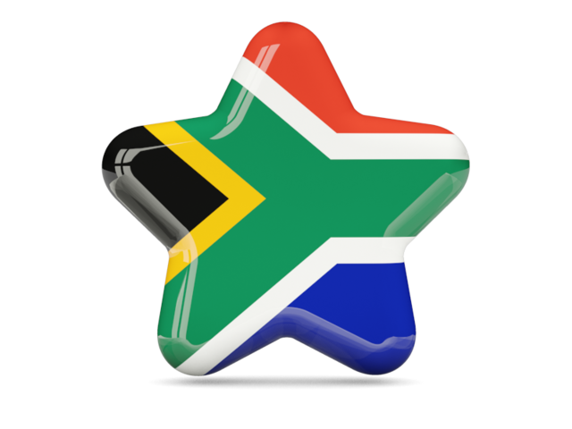 Star icon. Download flag icon of South Africa at PNG format