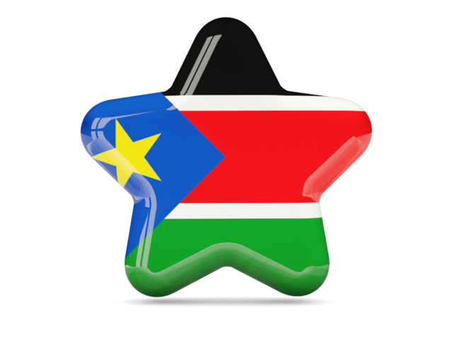 Иконка звезда. Скачать флаг. Южный Судан