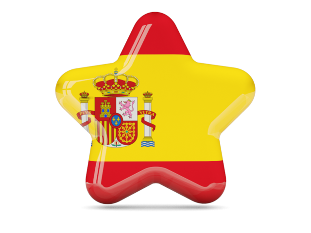 Star icon. Download flag icon of Spain at PNG format