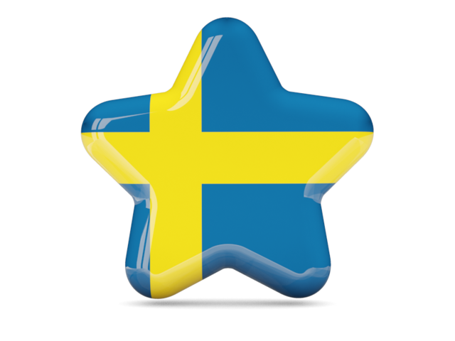 Иконка звезда. Скачать флаг. Швеция