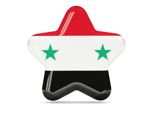Star icon. Download flag icon of Syria at PNG format