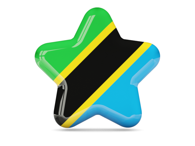 Star icon. Download flag icon of Tanzania at PNG format