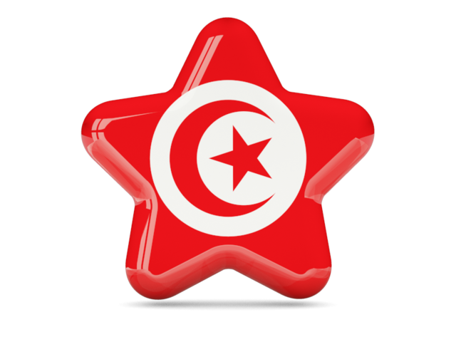 Star icon. Download flag icon of Tunisia at PNG format