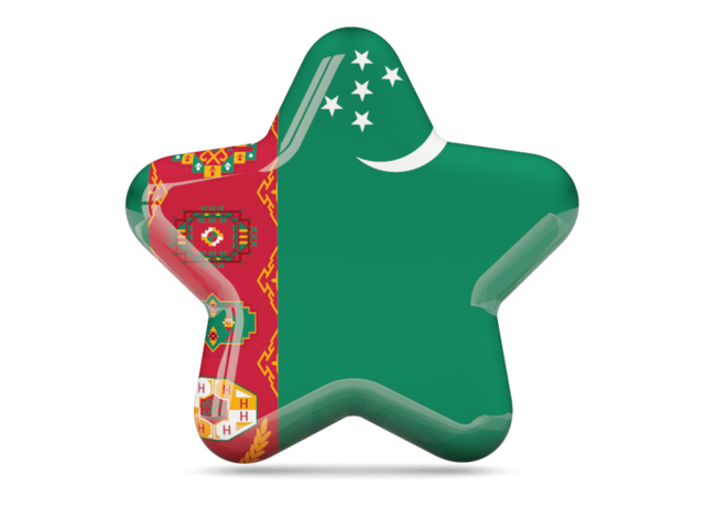Star icon. Download flag icon of Turkmenistan at PNG format