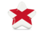 Flag of state of Alabama. Star icon. Download icon