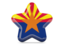 Flag of state of Arizona. Star icon. Download icon