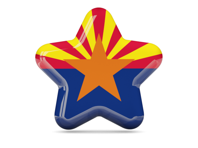 Star icon. Illustration of flag of Arizona