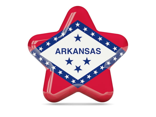 Star icon. Download flag icon of Arkansas