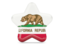 Flag of state of California. Star icon. Download icon