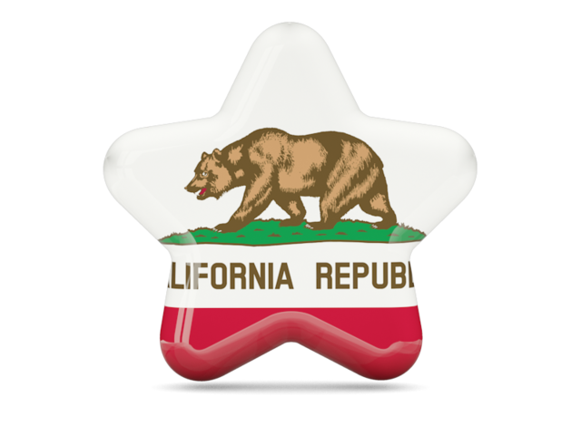 Star icon. Download flag icon of California