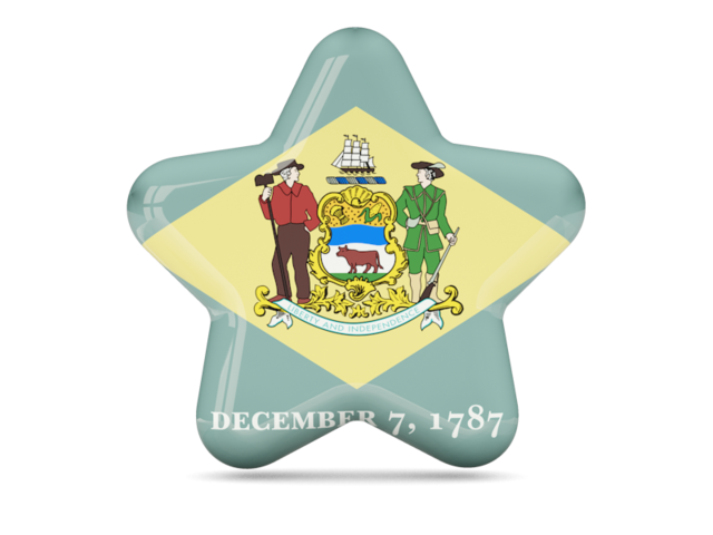 Star icon. Download flag icon of Delaware